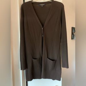 Brooks Brother Merino Wool Brown Cardigan size Large. Super soft!  Classic look!